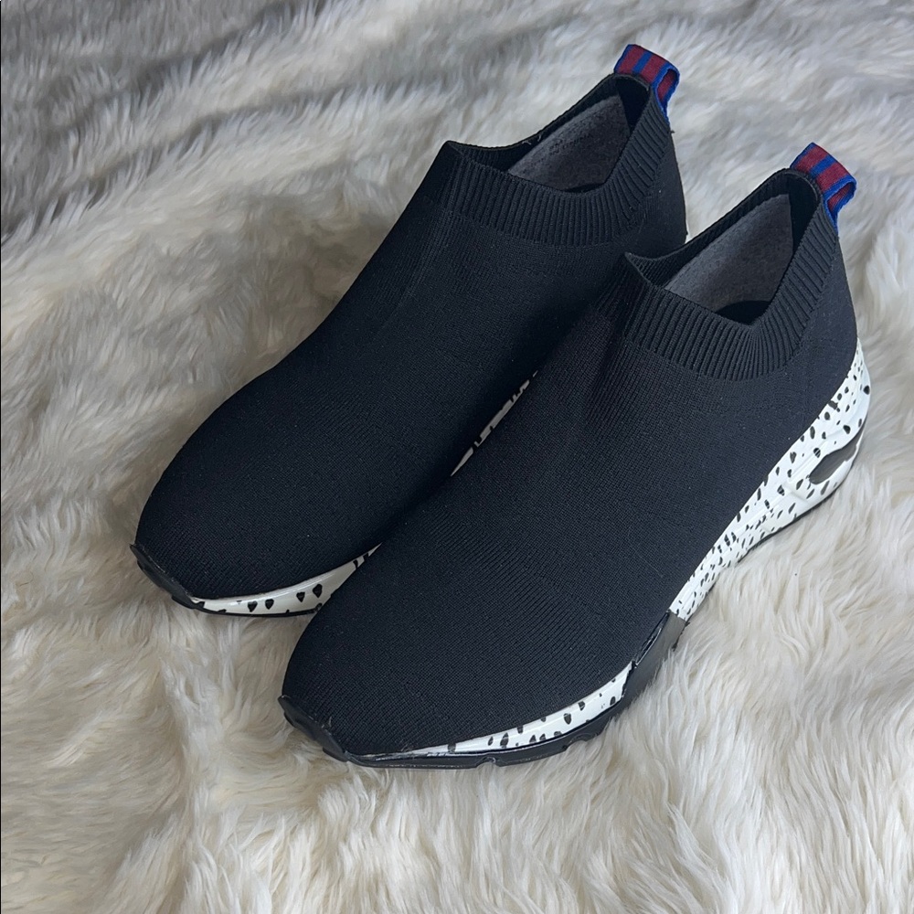 Steve Madden Black and White Platform Shoes